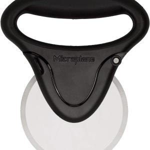 Roulette à pizza, roulette à pizza, avec poignée, durable et professionnelle, en acier inoxydable, couleur noire