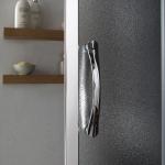 Box doccia angolare quadrato giada 90x90 cristallo opaco 