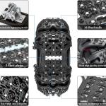 Universal-Schneeketten für PKW, Geländewagen, Transporter, LKW, für 165-285 mm Reifen, mit Schaufel, Schraubenschlüssel und Handschuhe