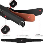 Cintura per sollevamento pesi, supporto lombare, cintura per palestra, bodybuilding, stacco, squat, deadlifts, esercizio fitness, per Uomo e Donna, Imbottita Neoprene