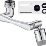 Schwenkbarer Wasserhahn mit 2 Sprühfunktionen, multifunktionale Küchenerweiterung, geeignet für 20 mm, 22 mm, 24 mm Außengewinde, schwenkbar um 1440°.