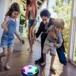 Pallone da calcio UFO, con Led luminosi, pallone da calcio aerodinamico, galleggia con il flusso d'aria, Coolest, hover ball