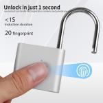 SPORWAY Cadenas à Empreinte Digitale – Étanche, Recharge USB, Sans Clé