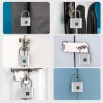 SPORWAY Cadenas à Empreinte Digitale – Étanche, Recharge USB, Sans Clé