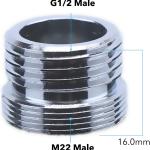 Deviatore adattatore per miscelatore con rubinetto, per doccia, lavatrice, 3 vie, acciaio inox, con adattatori