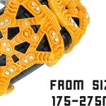 Rutschfeste, rutschfeste Bänder, für Schnee, Schneeketten, universal, Reifengröße 165mm TO 275mm, wiederverwendbar, 6er-Pack