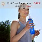 Laufende Wasserflasche, weich, leicht, zusammenklappbar, hygienisch, 500 ml, für verschiedene sportliche Aktivitäten, Laufen, Radfahren, Wandern