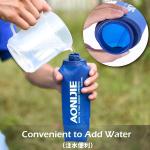 Laufende Wasserflasche, weich, leicht, zusammenklappbar, hygienisch, 500 ml, für verschiedene sportliche Aktivitäten, Laufen, Radfahren, Wandern