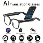 PEJE Smart Glasses - Intelligente Brille photochromer Funktion HD 1080P - KI-Assistent & Live-Übersetzung