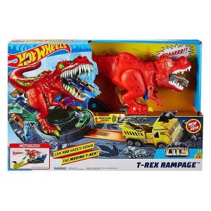 HOT WHEELS Action Cars City T-Rex Attacke Accessoires pour véhicule pour jouer