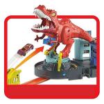 Hot Wheels T-rex Rampage - pista con Lanciamacchine