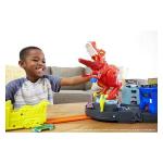 Hot Wheels T-rex Rampage - pista con Lanciamacchine