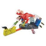 Hot Wheels T-rex Rampage - pista con Lanciamacchine