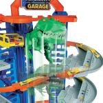 Ultimate Garage Assault du robot T-Rex, avec 2 voitures incluses, Hot Wheels