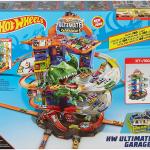 Ultimate Garage Assault du robot T-Rex, avec 2 voitures incluses, Hot Wheels