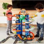 Ultimate Garage Assault du robot T-Rex, avec 2 voitures incluses, Hot Wheels