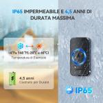 Campanello Senza Fili, Wireless, 60 Suonerie, Indicatori LED, 400 metri, Operativo a grande Distanza, 5 Volumi Selezionabili
