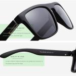 KDeam Sport Sonnenbrille, Herren Sonnenbrille, grüne Linse