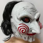 Masque Tête Latex Spooky – Accessoire Performance Halloween 1 Pièce