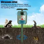 Tierschutzmittel für Wildtiere, mit Soundwave-Technologie, Solarenergie, LED-Licht und Vibration