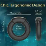 Anneau vibrant chauffant à 9 modes - Anneau pénien de serrage ajustable pour hommes - Rechargeable par USB pour couples