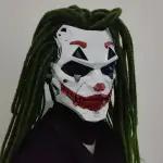 Maschera Costume Clown Horror Unica – Design Spaventoso Full-Face