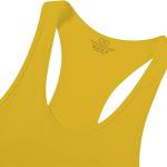 Débardeur de fitness, gym, bodybuilding, gilet sans manches en coton, débardeur de sport, Cabeen Beast, jaune