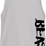 Débardeur de fitness, gym, bodybuilding, gilet sans manches en coton, débardeur de sport, Cabeen Beast, gris