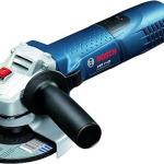Winkelschleifer GWS 7-125, Ø Scheibe: 125 mm, Zusätzlicher Griff, Montageflansch, Klemmmutter, Kartonverpackung, 720 W, 230 V, Blau.