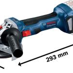 Bosch Professional 18V System Schleifmaschine Ang. Akku Gws 18V-7, Scheibe 125Mmm