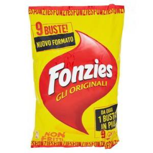 Fonzies multipack da 9 bustine, Fonzies gli originali, Croccantini di mais al formaggio 