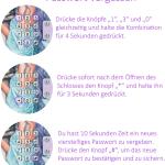 Coffret à bijoux avec code et son, modèle TopModel, Depesche
