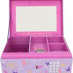 Coffret à bijoux avec code et son, avec miroir, modèle 11901 Top Model, Depesche. 