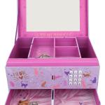 Coffret à bijoux avec code et son, avec miroir, modèle 11901 Top Model, Depesche. 