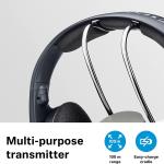 Sennheiser Wireless TV-Kopfhörer mit Ladestation Schwarz RS1208EU
