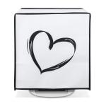 Cover, coperchio, custodia, nero bianco per Thermomix Bimby TM5 TM6 kwmobile