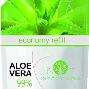 Aloe Vera Gel Puro 100% Fresh Gel Canarias Aloe Vera Fresca Doposole Viso Per Acne Capelli Cavalli Puro Biologico Ricarica 2kg