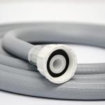 Tubo flessibile universale per ingresso acqua Lavatrice e Lavastoviglie 3 m grigio