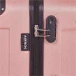 Lot de 3 valises de voyage Or Rose, AREBOS