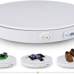 Espositore girevole elettrico, professionale, rotazione continua a 360 gradi, piatto rotante, motorizzato, per esposizione, base 40 cm