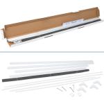 Moustiquaire de fenêtre, rideau anti-mouche, anti insectes, avec cadre en aluminium, blanc ou anthracite