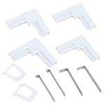 Moustiquaire de fenêtre, rideau anti-mouche, anti insectes, avec cadre en aluminium, blanc ou anthracite