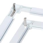 Moustiquaire de fenêtre, rideau anti-mouche, anti insectes, avec cadre en aluminium, blanc ou anthracite