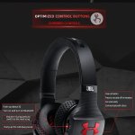 Kopfhörer, JBL Under Armour Train The Rock, Bluetooth Wireless, für Sport, Laufen, Fitnessstudio, Freisprechen mit Mikrofon, tiefe Bässe, schwarz-rot, Original