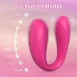 Vibromasseur pour femme, sans fil, jouets pour adultes, pour couples, charge USB, avec double stimulation
