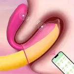 Vibromasseur pour femme, sans fil, jouets pour adultes, pour couples, charge USB, avec double stimulation
