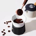 Distributeur de Café Moka, Distributeur de Café Moka, compatible avec Bialetti, Anneau de Dosage Entonnoir Doseur pour Moka