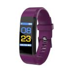 Smartwatch für Sport, Fitness, Fitness und andere 115 Aktivitäten, Bluetooth, wasserdicht, Pulsmesser, Schrittzähler, Kalorienzähler, lila