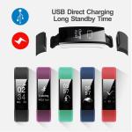 Smartwatch für Sport, Fitness, Fitness und andere 115 Aktivitäten, Bluetooth, wasserdicht, Pulsmesser, Schrittzähler, Kalorienzähler, lila