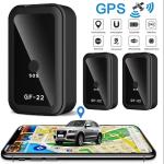 Mini GPS, Localisateur de voiture, Mini Tracker GPS, Contrôle vocal, Localisateur de périphériques, Anti-perte, S O S pour l'aide, GF-22